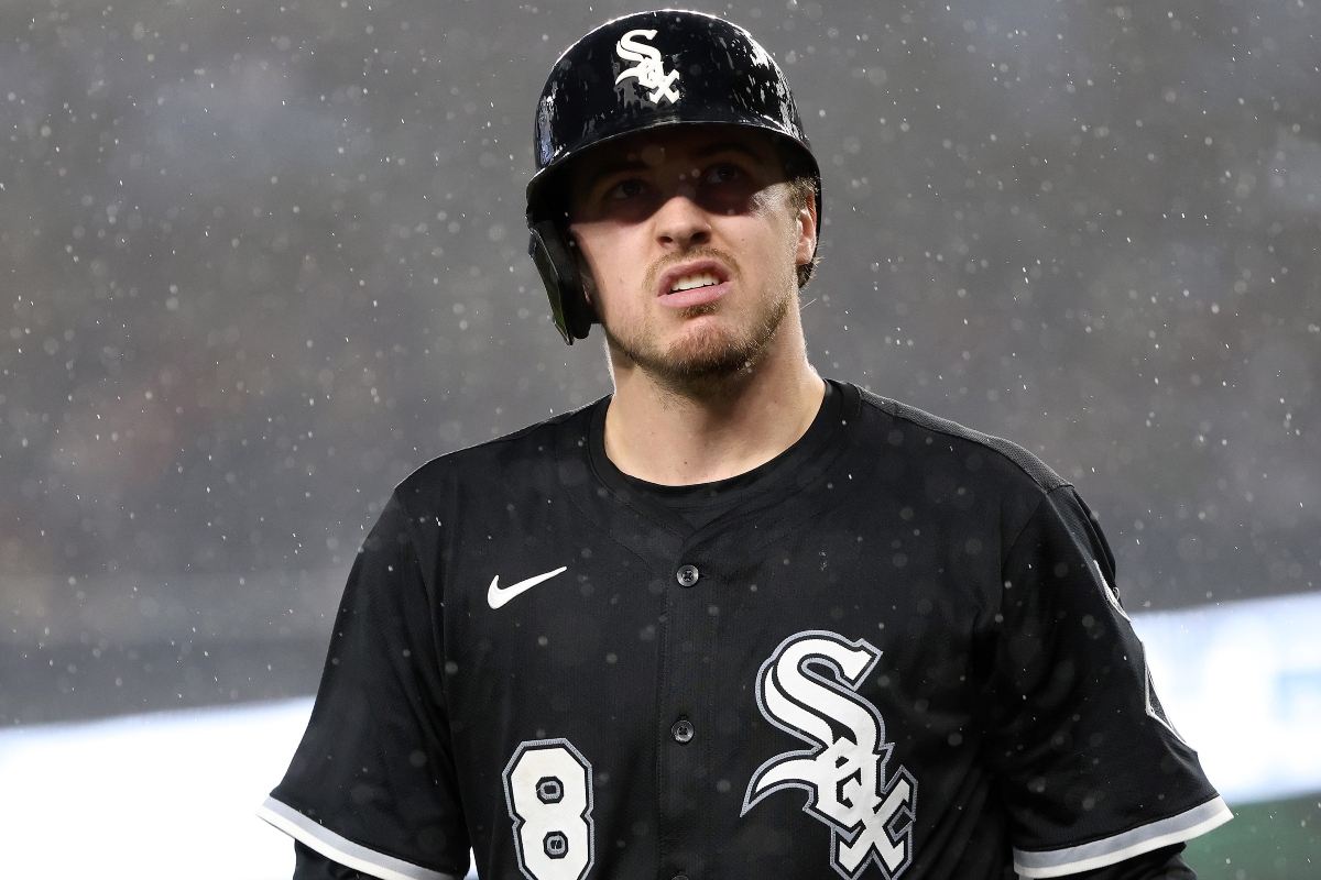 FILE - Chicago White Sox's Kyle Teel looks on during the eighth inning of a baseball game against the Washington Nationals, Sept. 27, 2025, in Washington. (AP Photo/Daniel Kucin Jr., file)