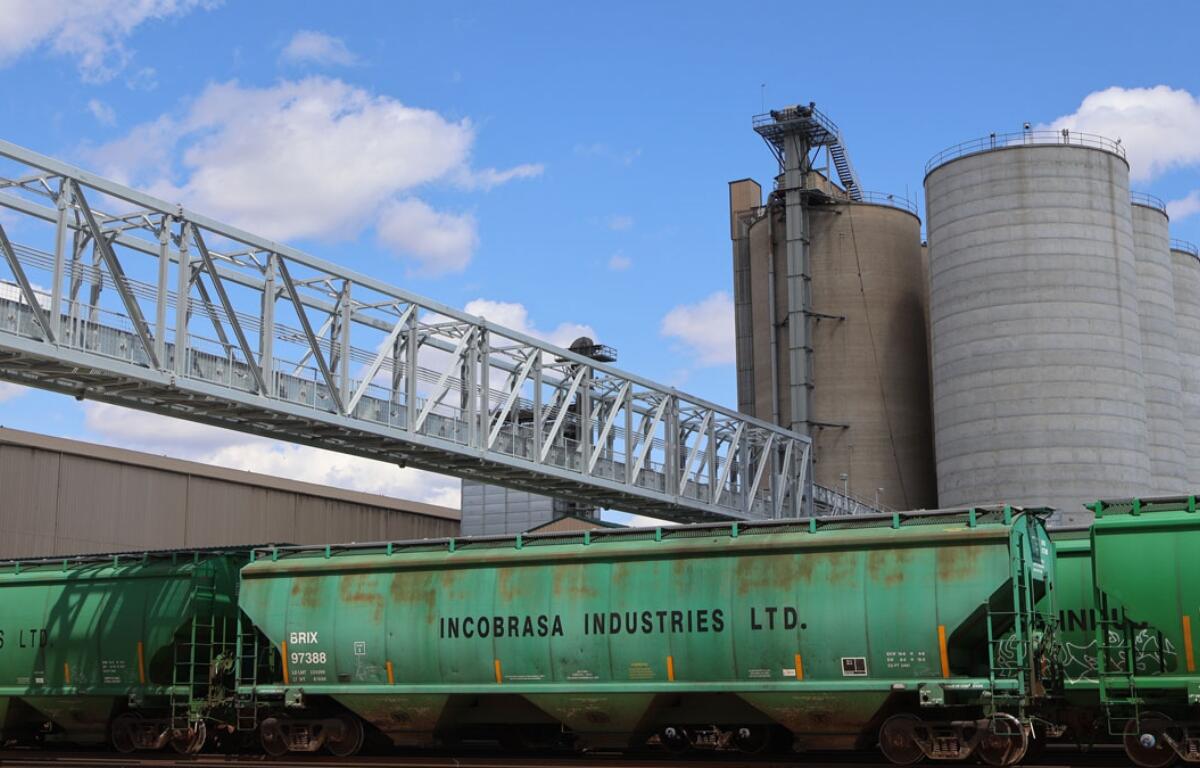 Incobrasa Industries in Gilman, Illinois, is expecting to open its new processing facilities on June 17. (Medill Illinois News Bureau photo by Naomi Taxay)