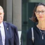 Longtime Springfield lobbyist Mike McClain and former Commonwealth Edison CEO Anne Pramaggiore leave Chicago’s Dirksen Federal Courthouse last July. (Capitol News Illinois photos by Andrew Adams)