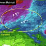 Heavy rain is possible Wednesday and Thursday, according to the National Weather Service.