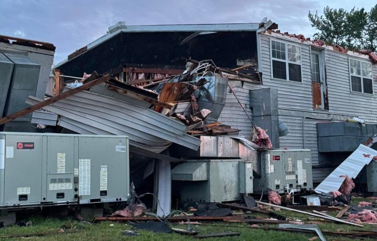 The Animal Protective League in Springfield suffered extensive damage from severe weather Wednesday night.