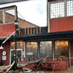 Hand of Fate Brewing Company in Petersburg sustained damage following severe weather Wednesday, June 17.