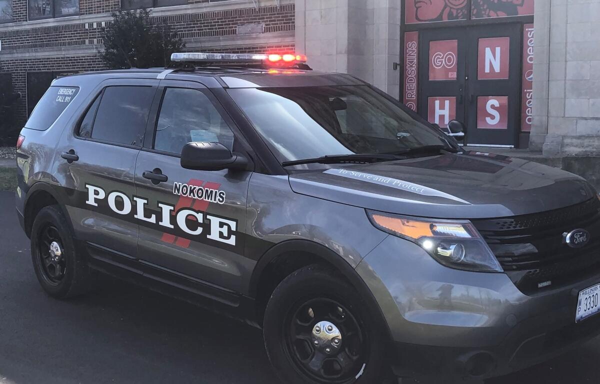 A Nokomis Police squad car.