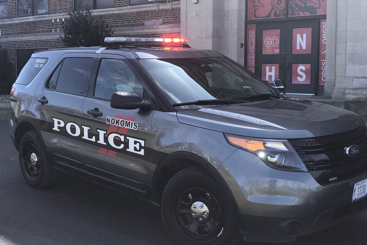 A Nokomis Police squad car.