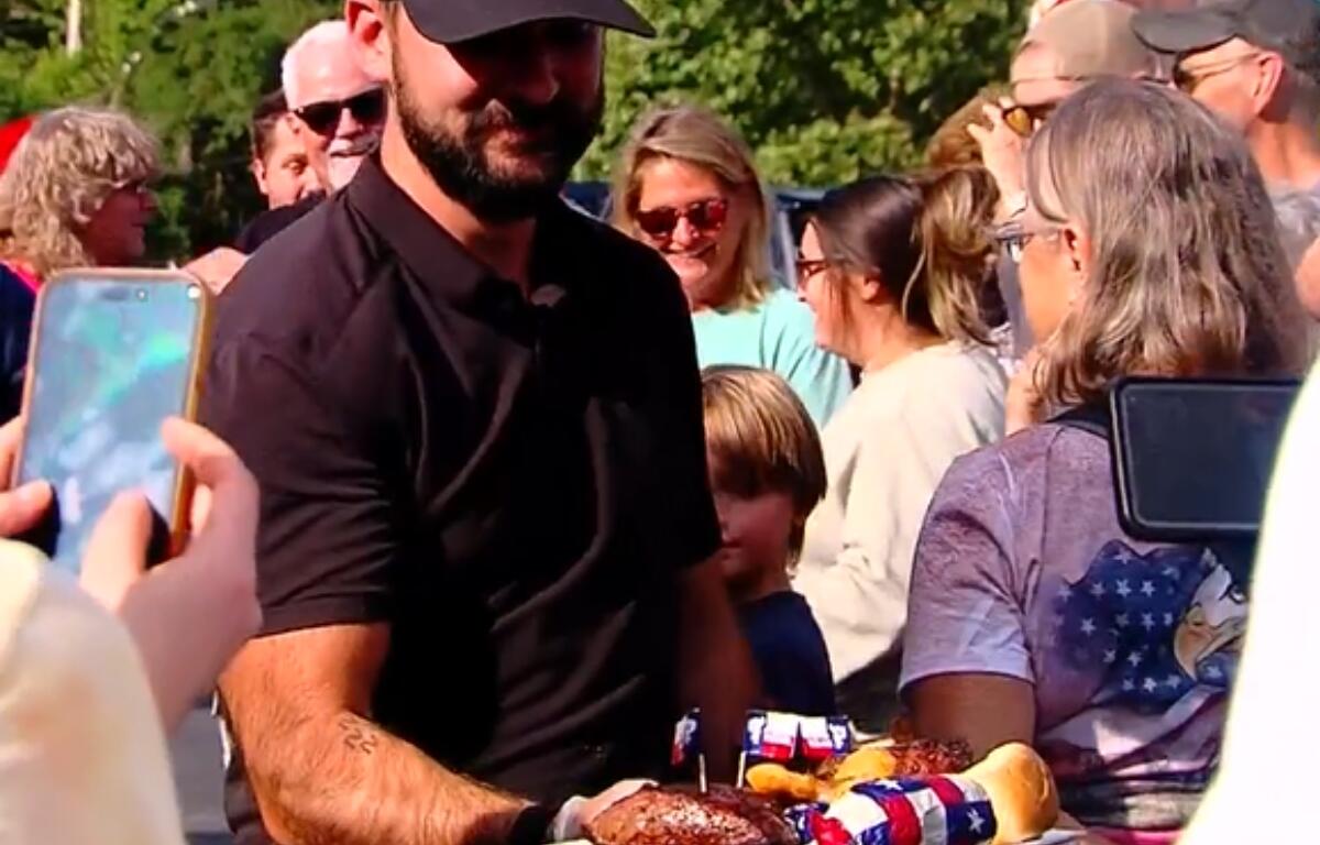 A steak-eating competition was held Tuesday in Springfield.
