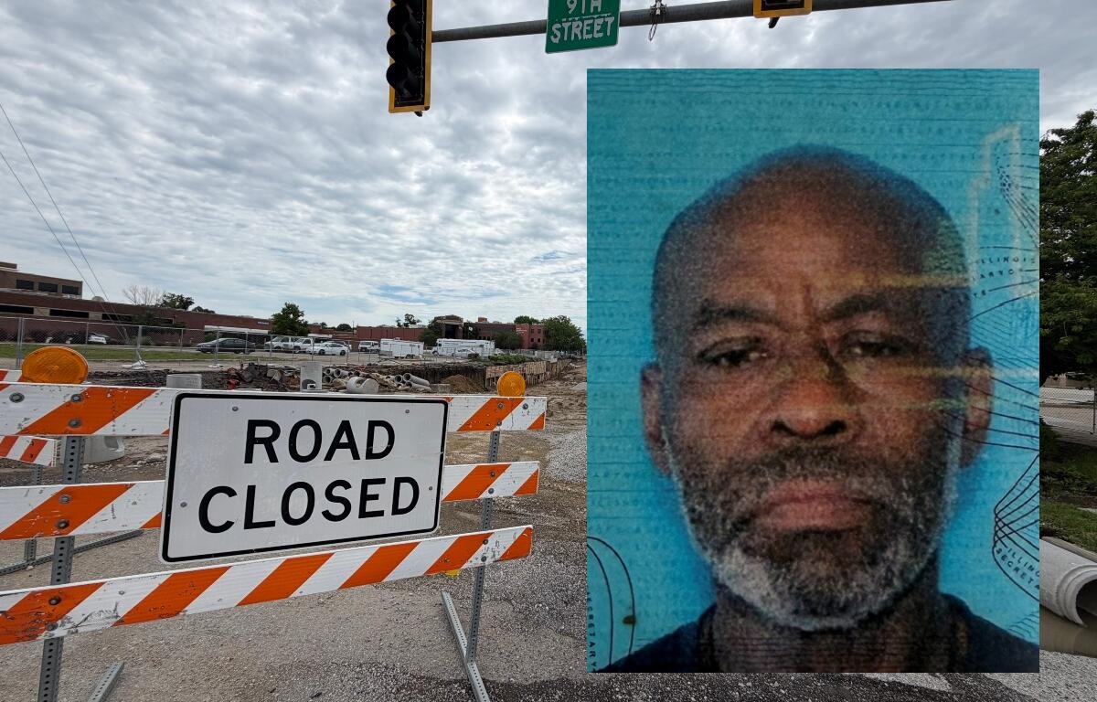 The body of Michael Satterfield, 66, was found in the area of this construction on North Grand Avenue East in Springfield.