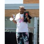 CHICAGO, ILL. USA JULY 11, 2020: DURING THE COVID-19 PANDEMIC CHICAGO NATIVE RAPPER "TWISTA" SPEAKS AT A FOOD GIVEAWAY ON THE FAR SOUTH SIDE OF THE CITY IN THE ENGLEWOOD AREA.