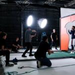Caleb Williams takes part in a photo shoot for EA Sports "Madden NFL 27" in California.