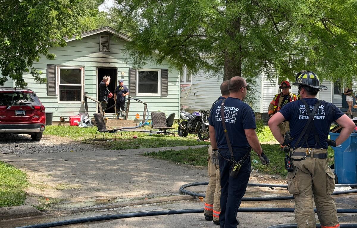 Springfield firefighters were at the scene of a fire on South 16th Street Wednesday, June 3.