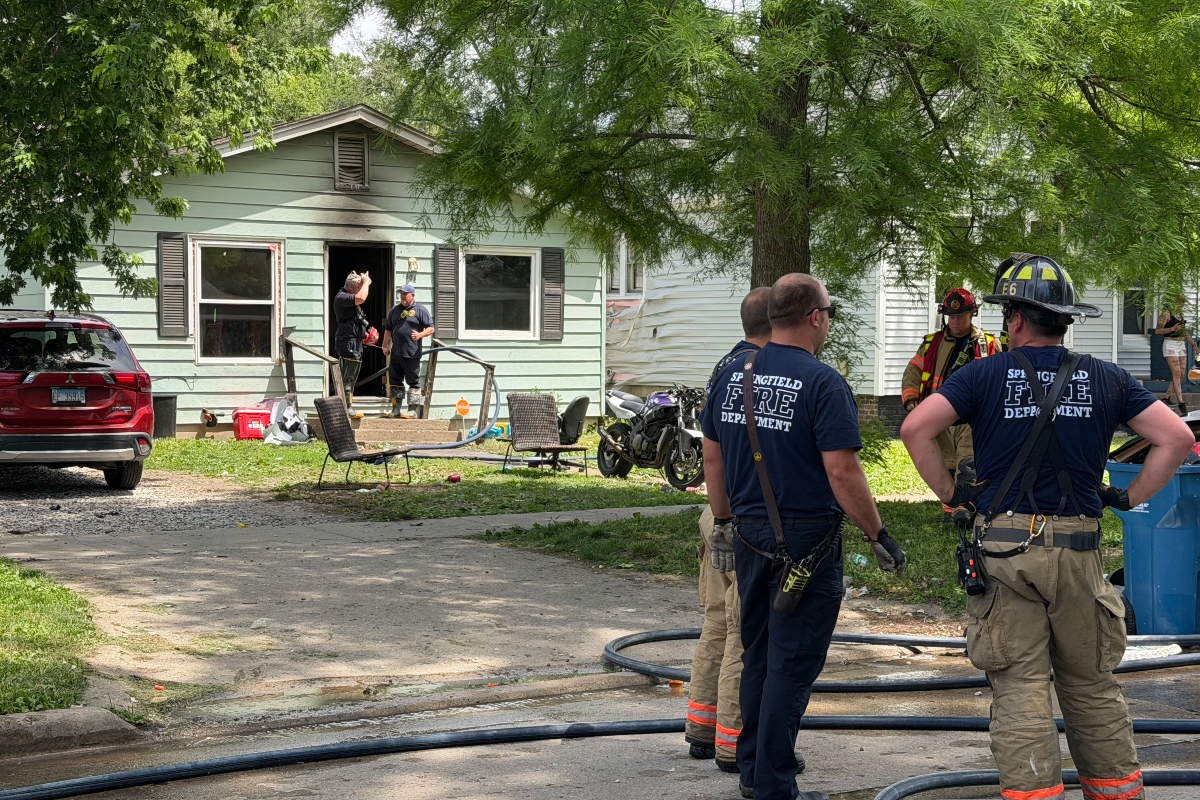 Springfield firefighters were at the scene of a fire on South 16th Street Wednesday, June 3.