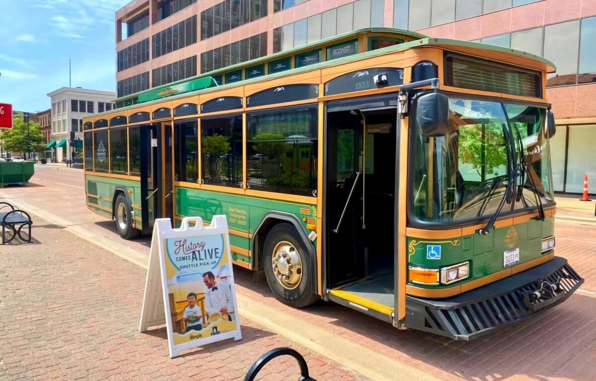This trolley is used to provide tours of historic sites in Springfield that's part of the "History Comes Alive" program.