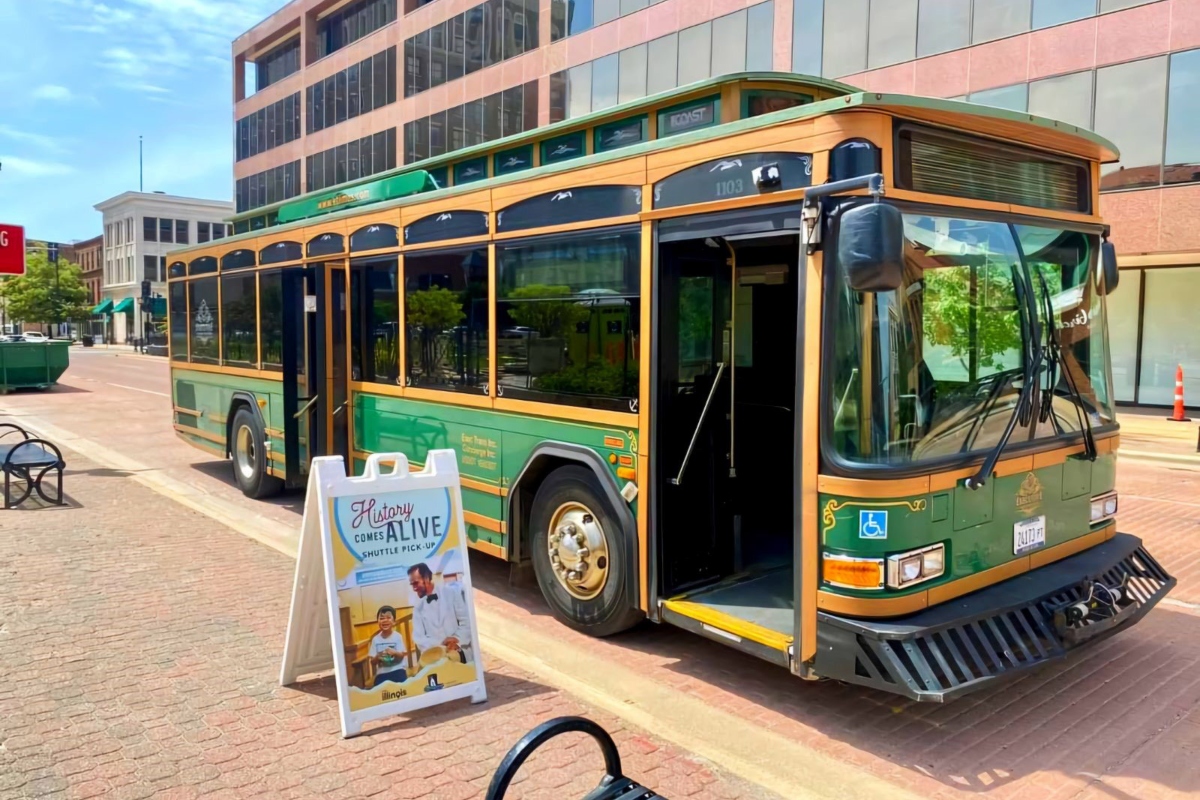 This trolley is used to provide tours of historic sites in Springfield that's part of the "History Comes Alive" program.
