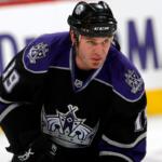 FILE - Los Angeles Kings left winger Kyle Calder warms up before facing the Colorado Avalanche in the first period of an NHL hockey game in Denver, Jan. 21, 2009. (AP Photo/David Zalubowski, File)
