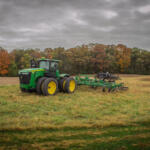 A tractor sits on a Christian County farm. (Capitol News Illinois file photo by Jerry Nowicki)