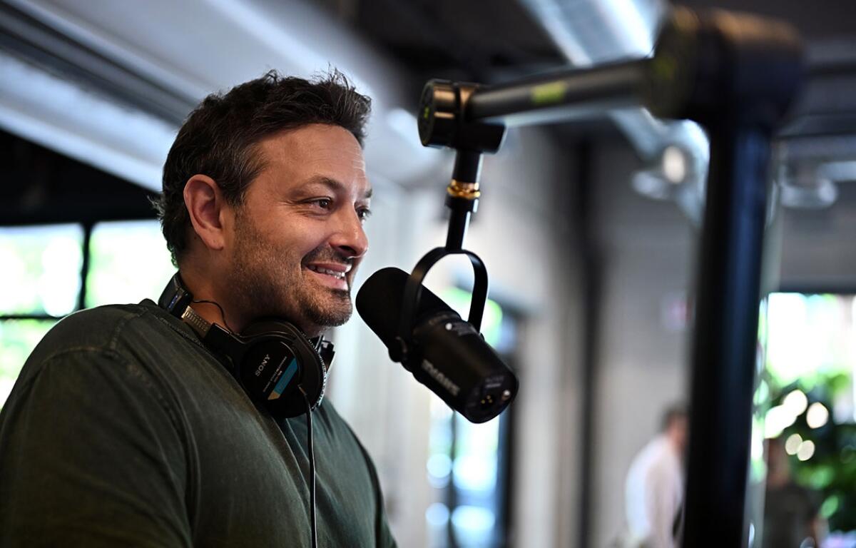 Jimmy M., a compulsive gambler in recovery, hosts a podcast where he interviews other compulsive gamblers, their family members, addiction counselors and lawmakers. (Credit: Victor Hilitski for Illinois Answers Project)