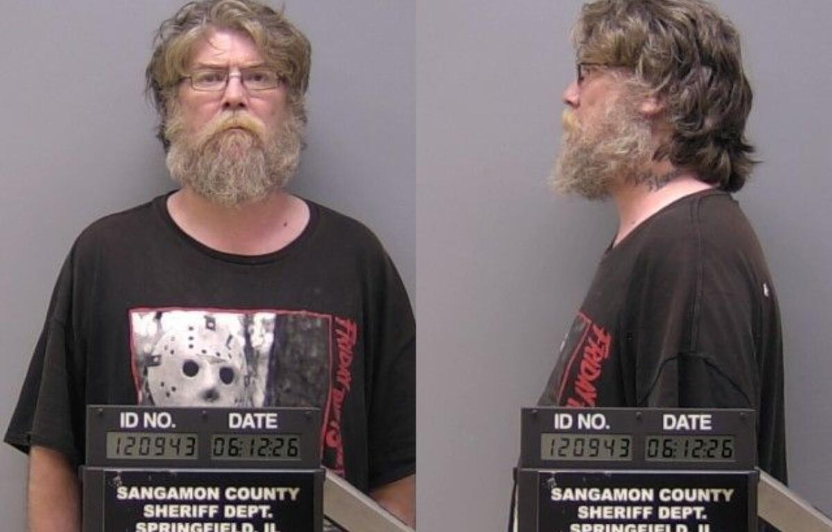 Sangamon County Jail mugshot of Vincent Kallal