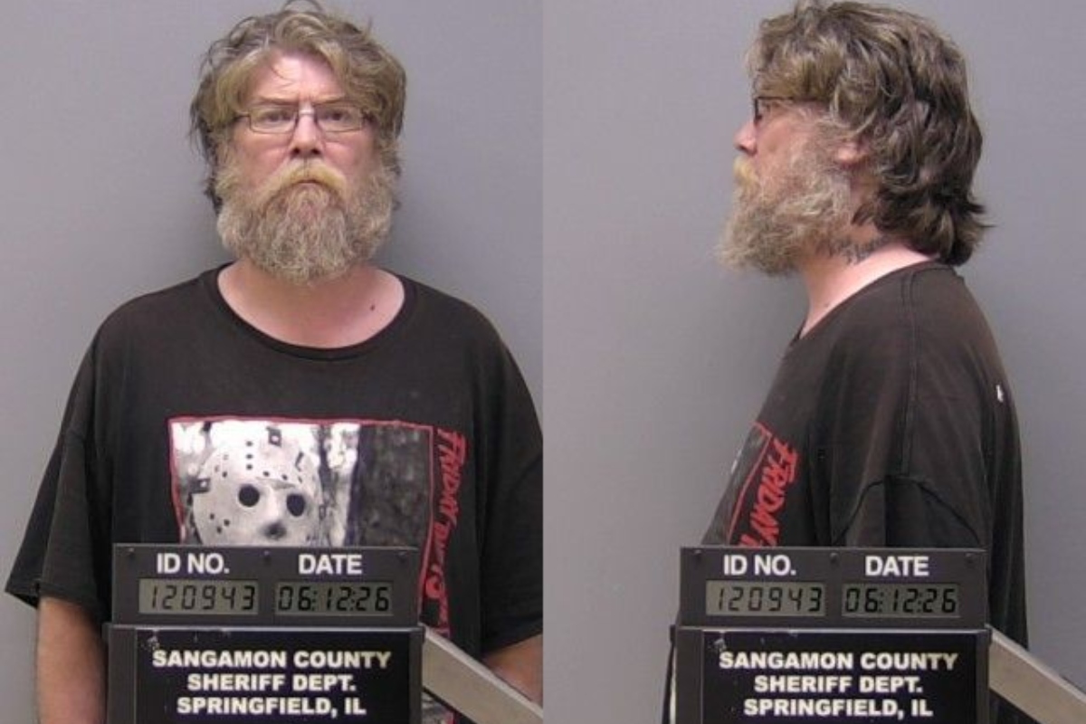 Sangamon County Jail mugshot of Vincent Kallal