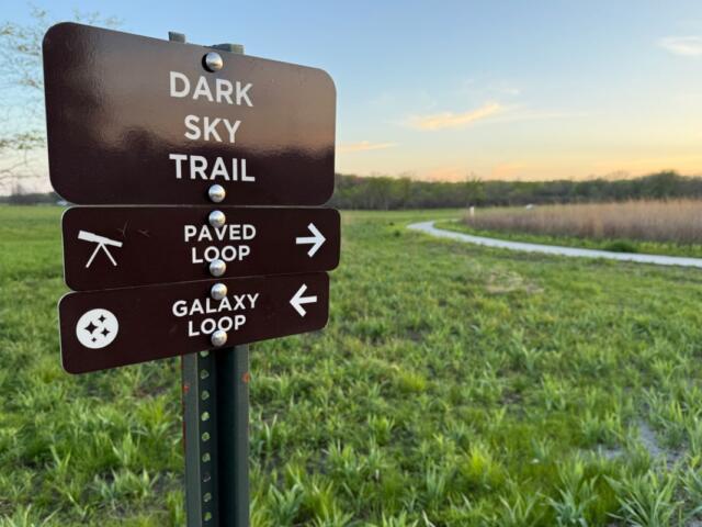 Site Superintendent Matt Kuntz partnered with experts and enthusiasts across Illinois to delegate the Middle Park Forest Preserve as an International Dark Sky Park. (Medill Illinois News Bureau photo by Julia Levy)