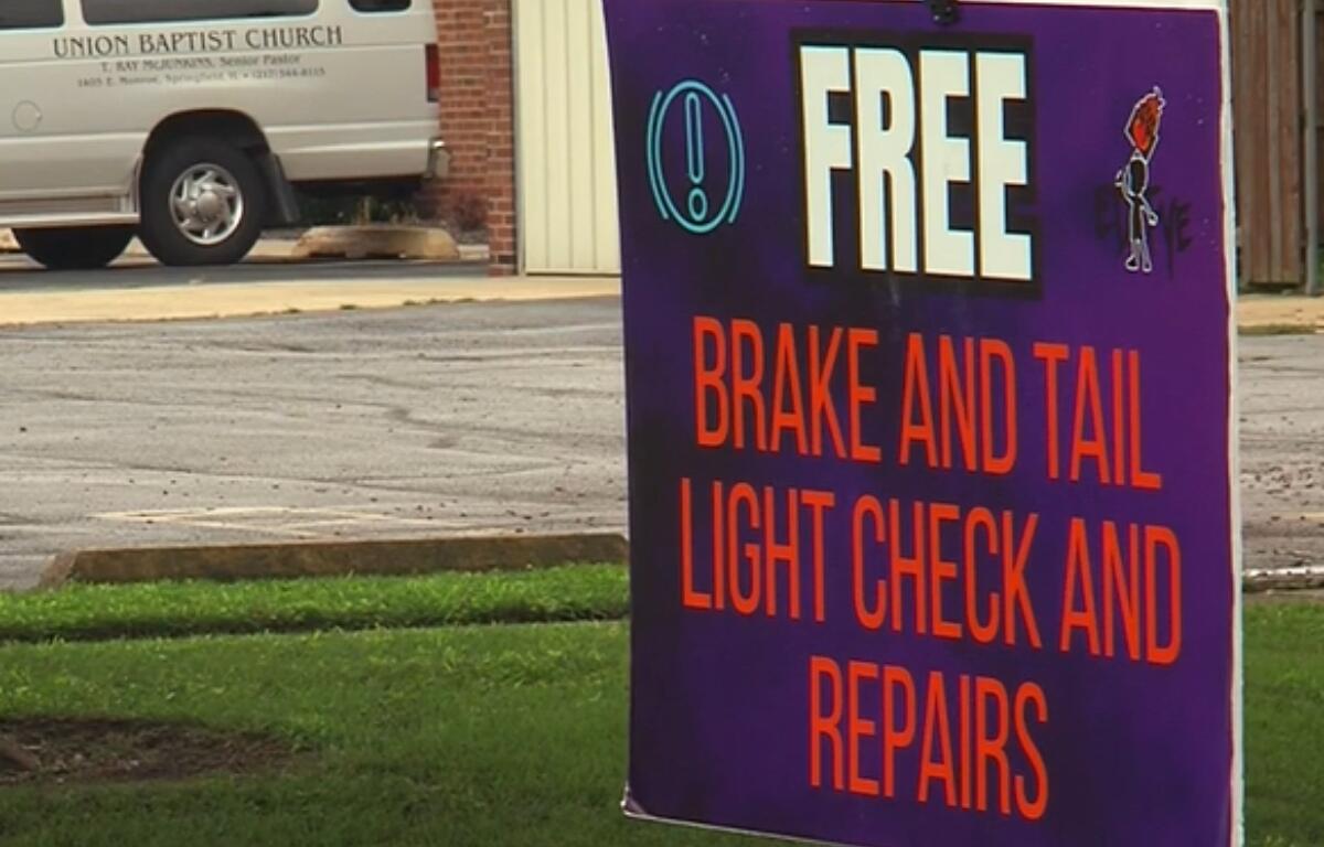 Black Lives Matter Springfield hosted a "brake light parade" Saturday, July 11.