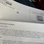 A sample of the letter being sent by Platiunum Technology. We used computer technology to erase the name and address from the upper left side of the letter.