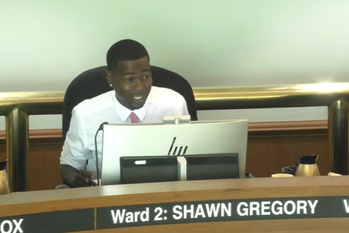 Alderman Shawn Gregory, Ward 2, speaks at the July 7, 2026 Springfield City Council meeting.