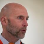FILE - Illinois athletic director Josh Whitman speaks to the media during the NCAA Convention on Jan. 15, 2025, in Nashville, Tenn. (AP Photo/George Walker IV, File)