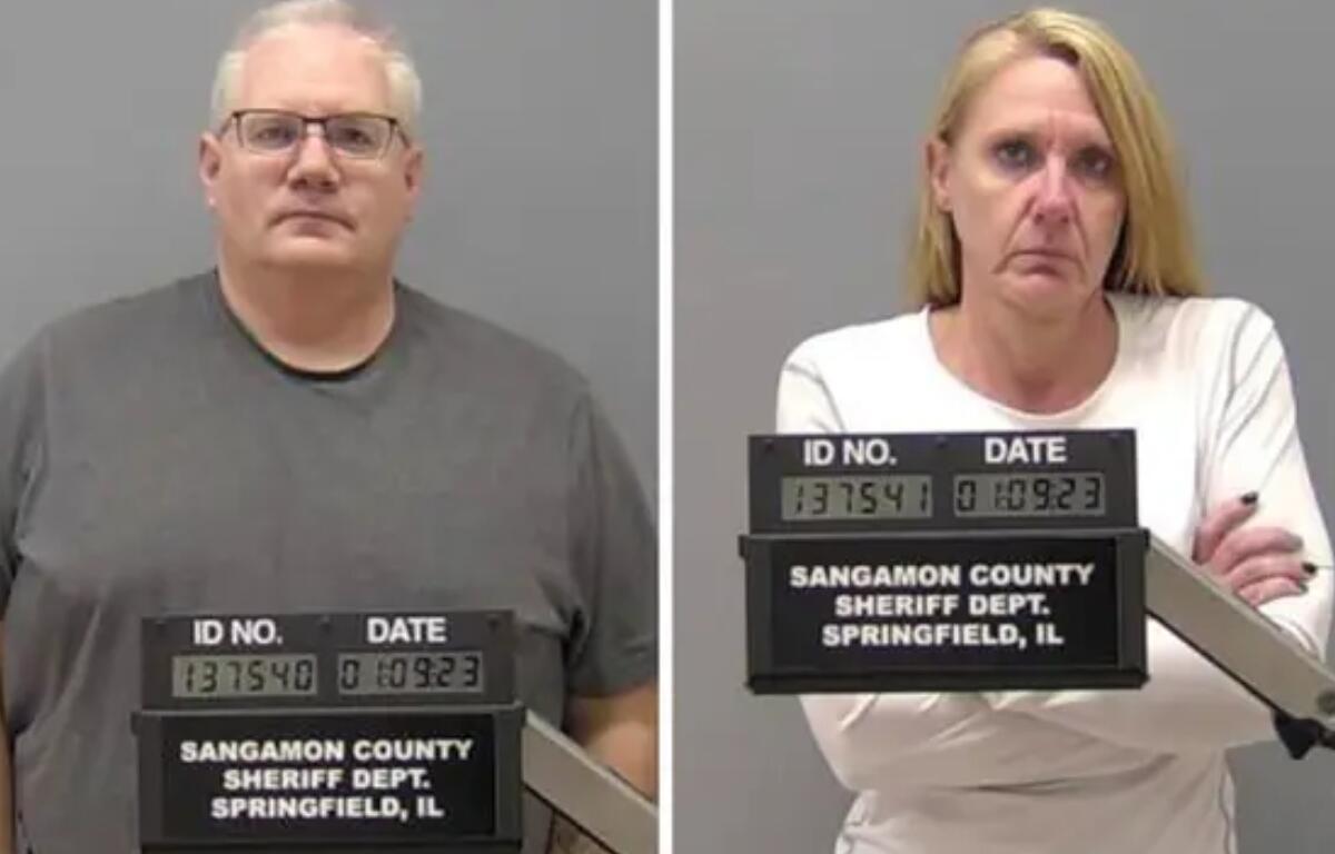 Peter Cadigan (left) and Peggy Finley.