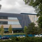 The Aligned ORD-03 data center is under construction at 50 NW Point Blvd. in Elk Grove Village, nicknamed the ‘data center capital of the Midwest’ for its high per-capita concentration of data centers. (Capitol News Illinois photo by Maggie Dougherty)
