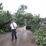 Storm damage can be seen throughout Lansing, Illinois on Aug. 14, 2026. (Capitol News Illinois photo by Maggie Dougherty)
