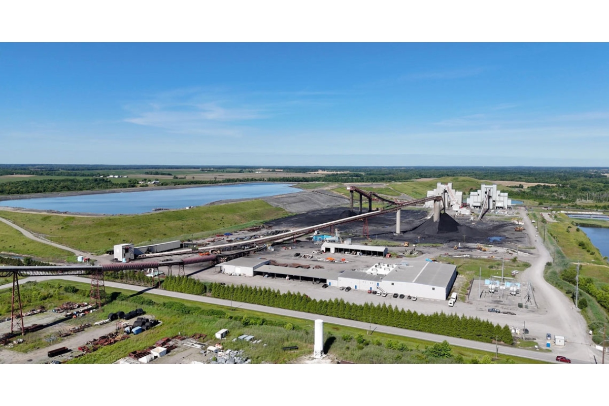 An aerial view of Sugar Camp mine in Franklin County. (Photo provided by Prairie Rivers Network)
