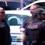 Local law enforcement gather in Sherman Monday to honor late New Berlin Police Chief Terry Nydegger.