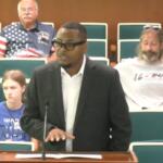 Aaron Batiste of Republic Services speaks Tuesday, August 18, 2026, to the Springfield City Council.