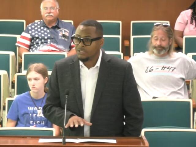 Aaron Batiste of Republic Services speaks Tuesday, August 18, 2026, to the Springfield City Council.