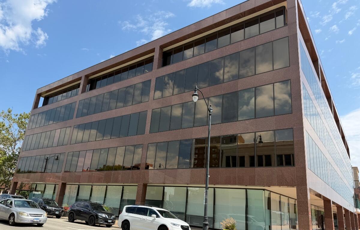 The former PNC Bank Building on Old State Capitol Plaza in Springfield.