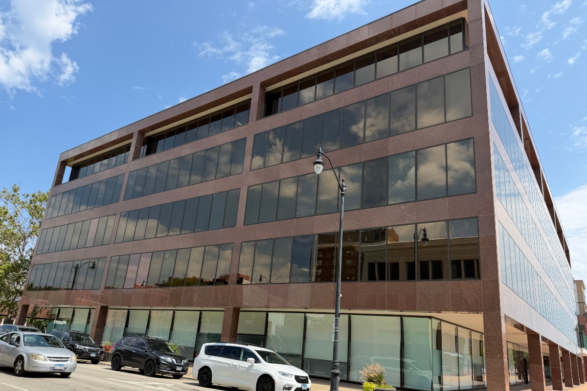 The former PNC Bank Building on Old State Capitol Plaza in Springfield.