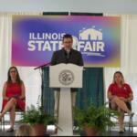 Jerry Costello, Director of the Illinois Department of Agriculture, speaks Thursday, August 6, at the Illinois State Fair Press Preview Day.