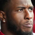 FILE - Tim Anderson, with Los Angeles Angels, looks to the field during the ninth inning of an opening-day baseball game against the Chicago White Sox in Chicago, March 27, 2025. (AP Photo/Nam Y. Huh, File)