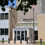 A view of the federal courthouse in Benton, Illinois. (Photo by Jackson Brandhorst, Saluki Local Reporting Lab)