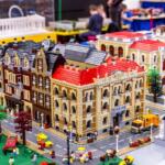 An image of a "LEGO city" you could build at the "Springfield Brick Convention."