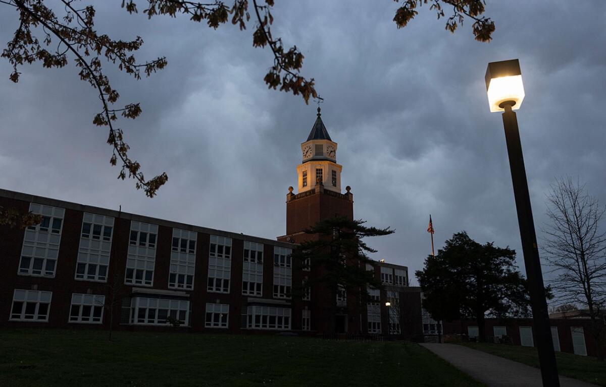 The SIU Carbondale campus is shown in this file photo from April 2025. (Lylee Gibbs/Saluki Local Reporting Lab)