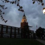 The SIU Carbondale campus is shown in this file photo from April 2025. (Lylee Gibbs/Saluki Local Reporting Lab)