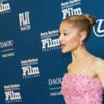 Ariana Grande attends the 40th Santa Barbara International Film Festival's Virtuosos Award ceremony at The Arlington Theatre in Santa Barbara, California on February 09, 2025.