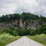 A 300-foot limestone bluff at Inspiration Point in the Shawnee National Forest. (Medill Illinois News Bureau photo by Sonya Dymova)