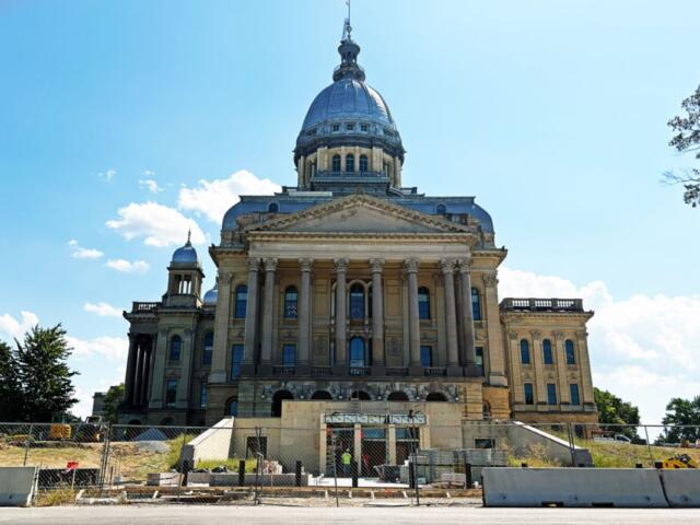 The Illinois State Capitol is pictured from the north. (Capitol News Illinois photo by Jerry Nowicki)