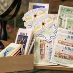 Stickers advertise tourism attractions in southern Illinois. (Medill Illinois News Bureau photo by Sonya Dymova)
