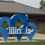 The visitor information center at the Prairie View Rest Area off Interstate 57 is one of the eight sites set to close at the end of the month. The rest stops in those locations will continue operating. (Capitol News Illinois photo by Maggie Dougherty)