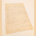 A letter written by Mary Todd Lincoln, dated April 17, 1868, has been donated to the Abraham Lincoln Presidential Library and Museum.