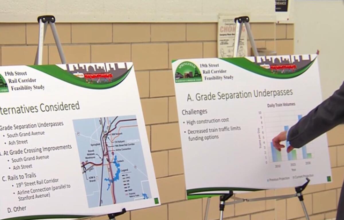 A meeting on Springfield's 19th Street Rail Corridor was held Wednesday, September 9.