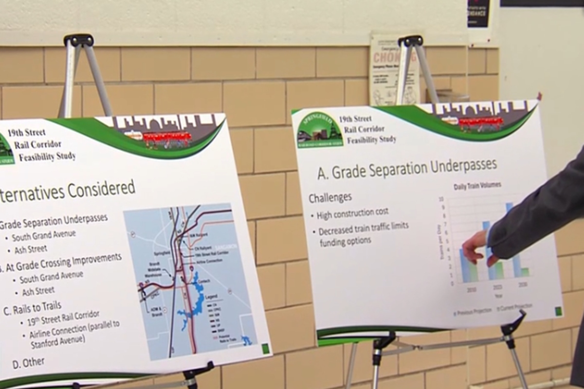 A meeting on Springfield's 19th Street Rail Corridor was held Wednesday, September 9.