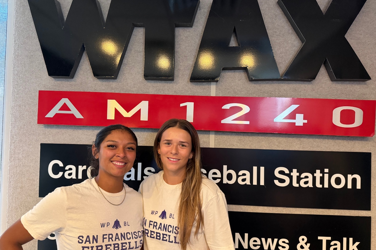 Samantha Gutierrez (left) and Ela Day Bedard of the San Francisco Firebells